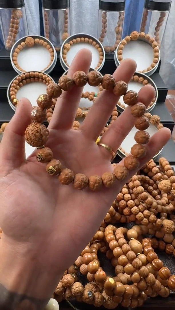 手串猴头核桃饕餮送单颗雕刻返油