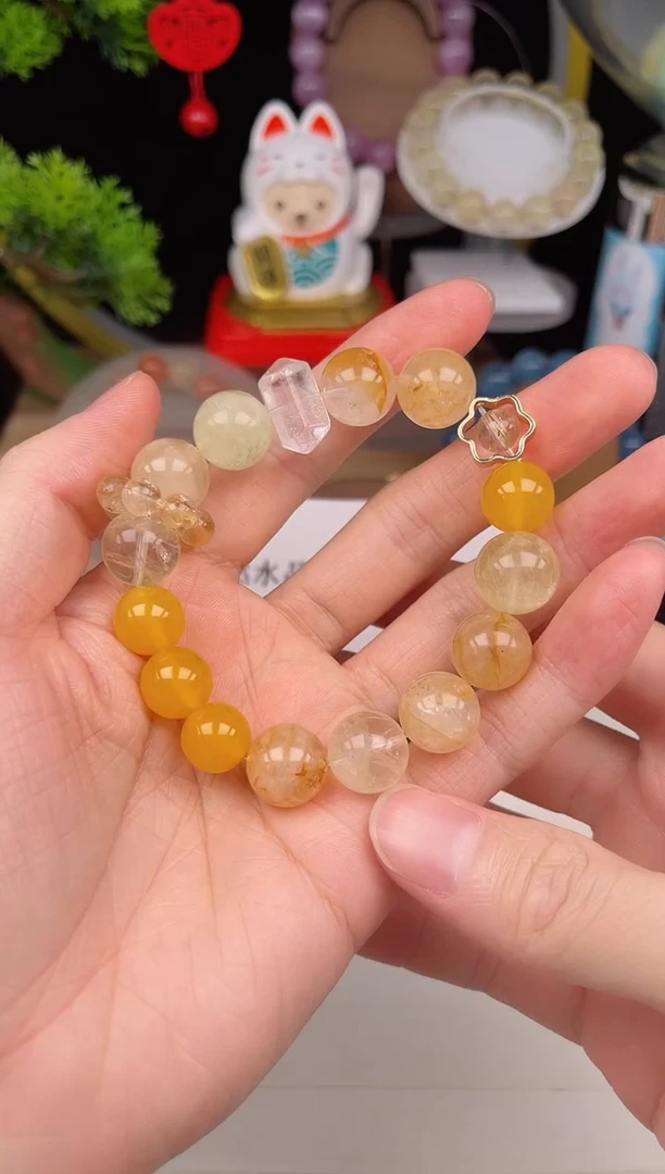 未镶嵌珠宝半成品水晶八方来财12+