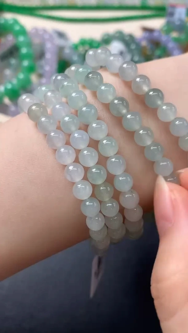 未镶嵌手串翡翠多样性发其一D211|168