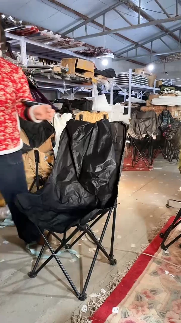 铁高背月亮椅   黑色