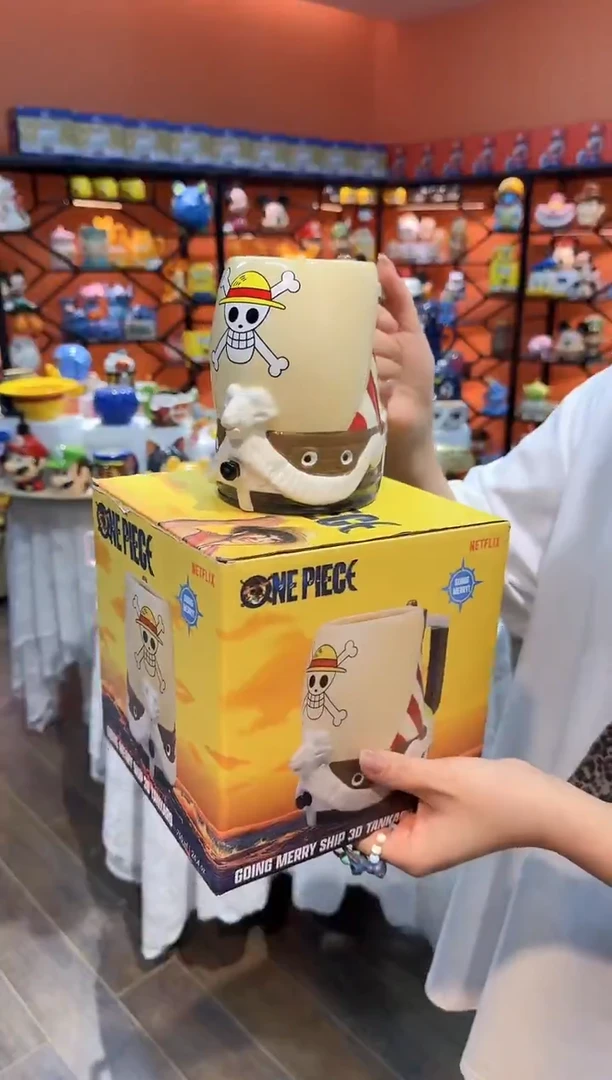 瓷片@@海贼王梅丽号水杯