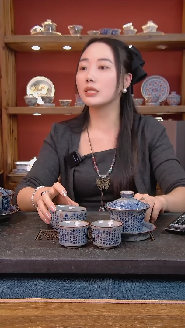 简装家用款4件套 老陶泥开片纹陶瓷茶具