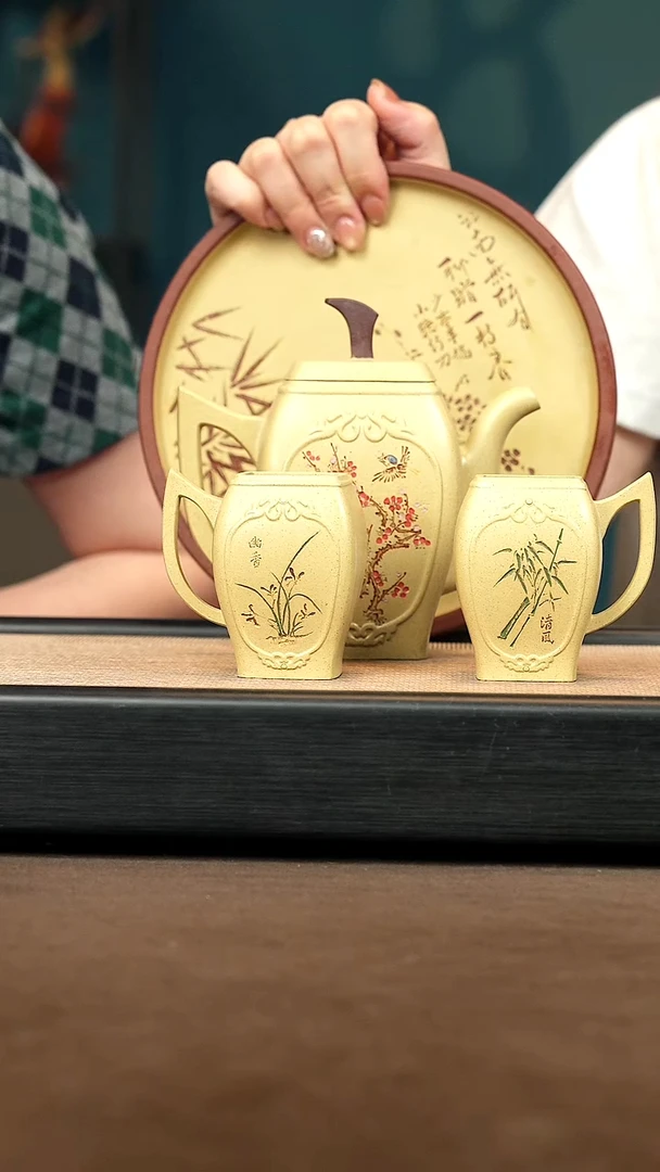 茶壶紫砂【P051】梅瓶（三件套） CXT