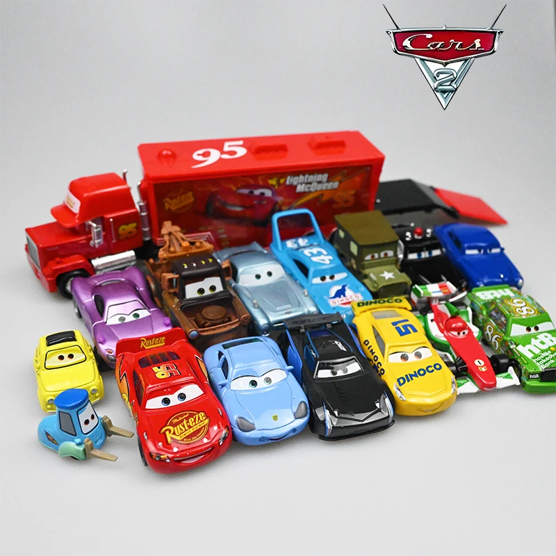 汽车赛车总动员3儿童玩具合金车黑风暴闪电麦昆2车王大叔组合套装