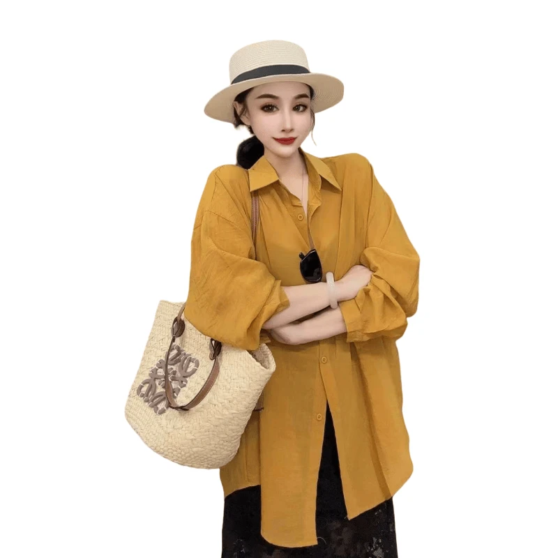 「主播推荐夏季新款」3043款彩色系防晒衬衣