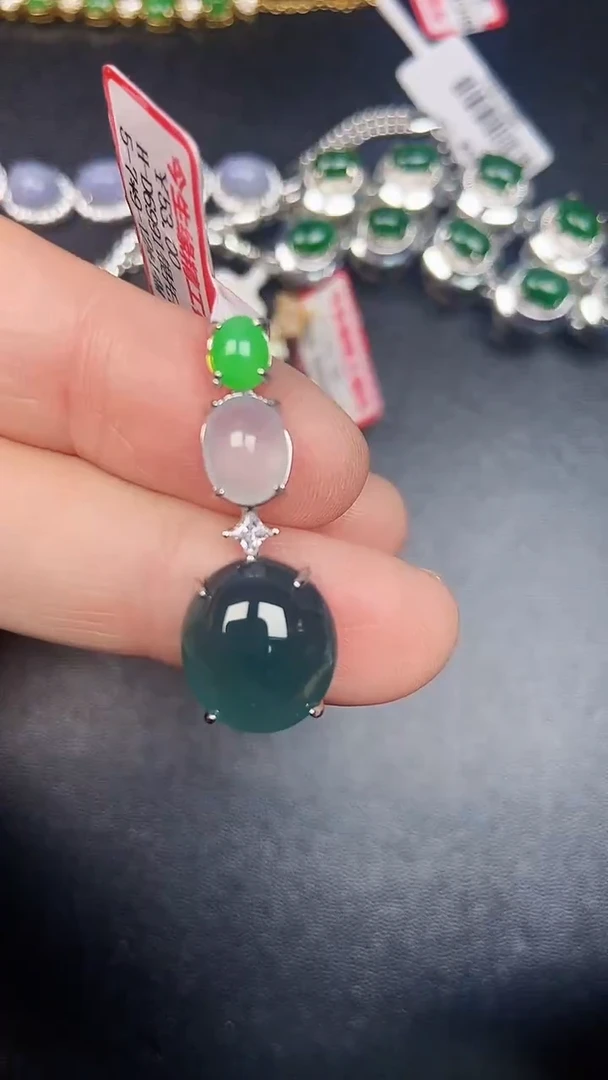 银S925镶嵌戒指翡翠2000