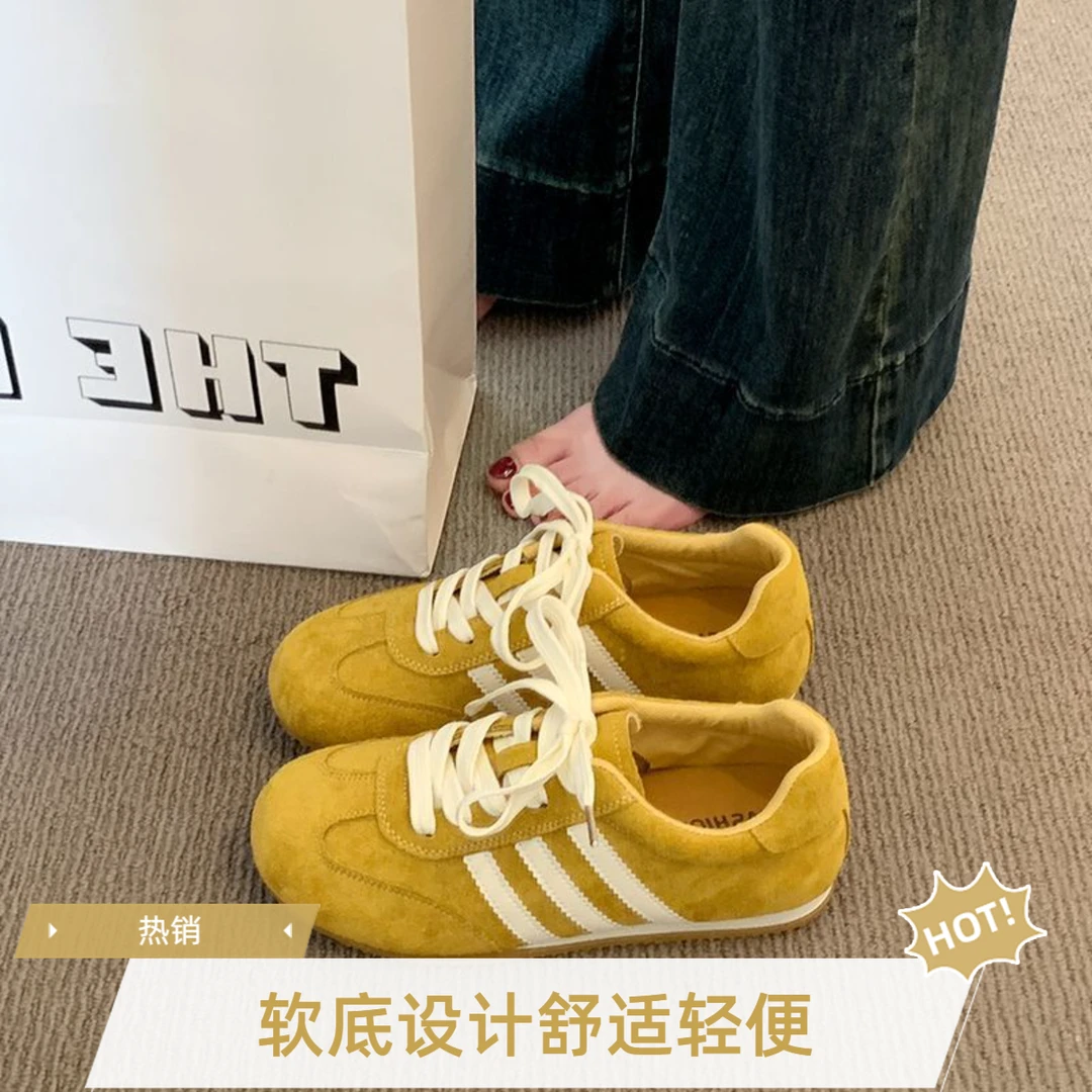 明星同款百搭德训鞋秋季阿甘鞋德训鞋鞋子女款爆款阿甘鞋鞋子女款