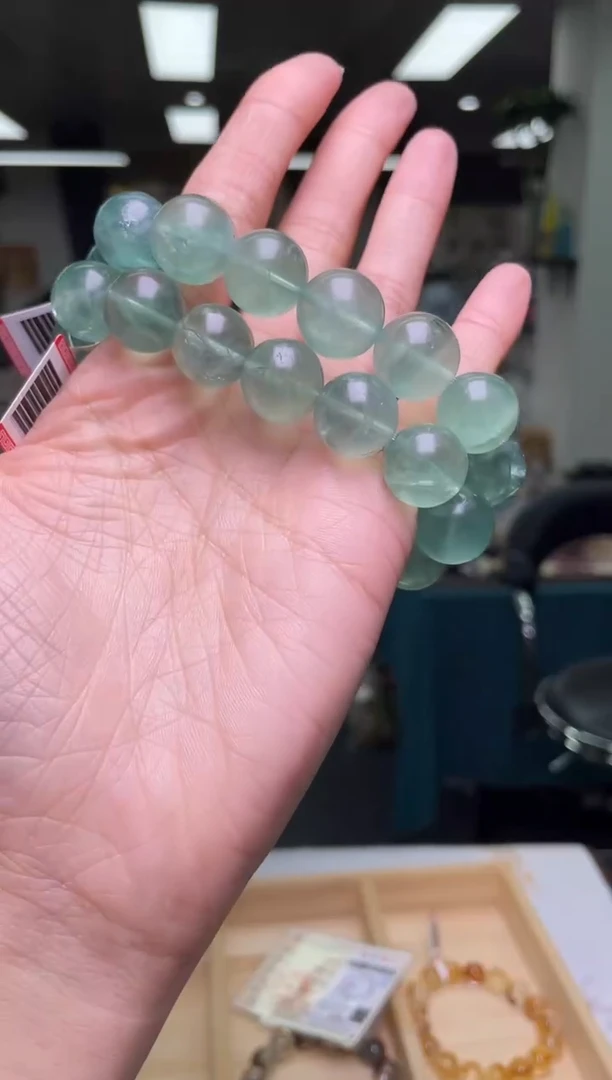 未镶嵌手链萤石15±/x-608【多样性发一件