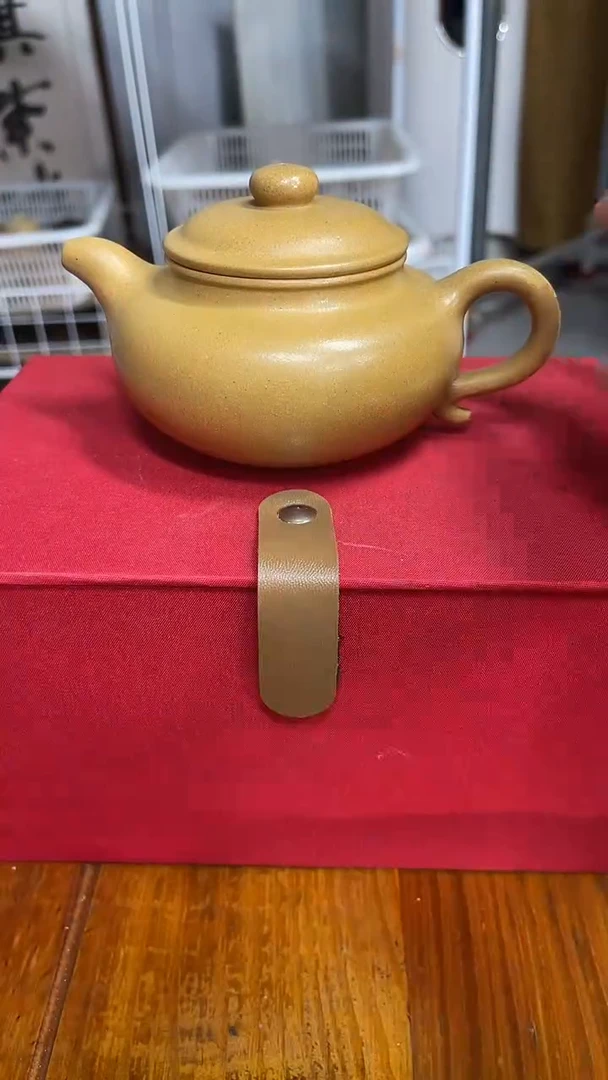 茶壶紫砂LZX微瑕黄金段仿古