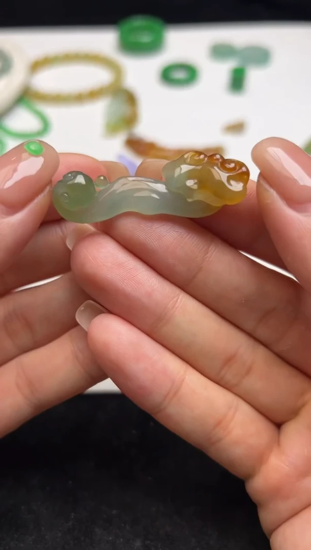 未镶嵌定制翡翠2500灵芝如意