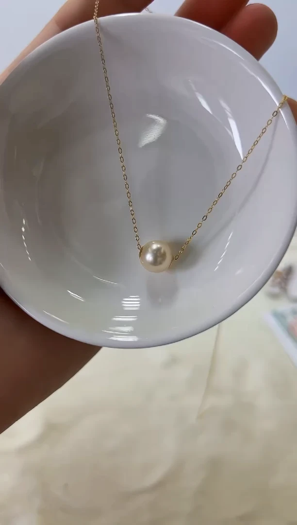 18K金镶嵌海水珍珠DA路路通@@yd308