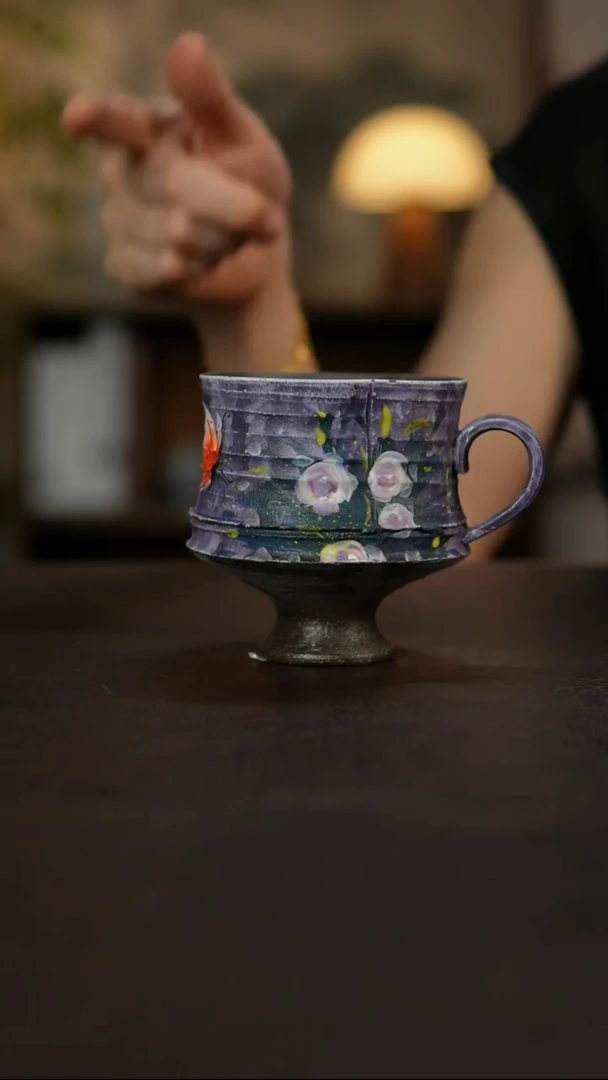 杯景德镇陶瓷杯碗柴烧多人