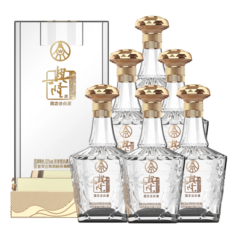 興隆五粮液股份有限公司出品 纯粮酿造 浓香型优级白酒52度500ml