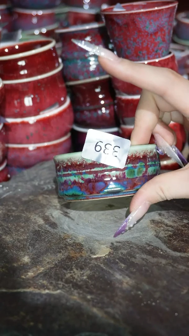 摆件陶精品窑变钧瓷茶器