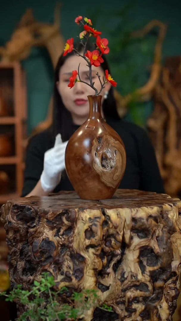 枣木雷击枣木富贵瓶