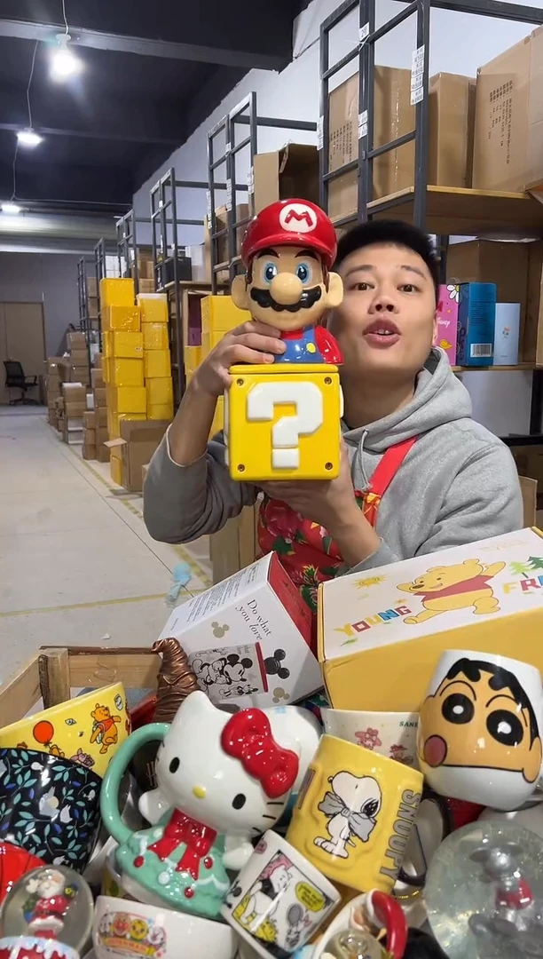 【闪购商品】杯马里奥问号罐一套