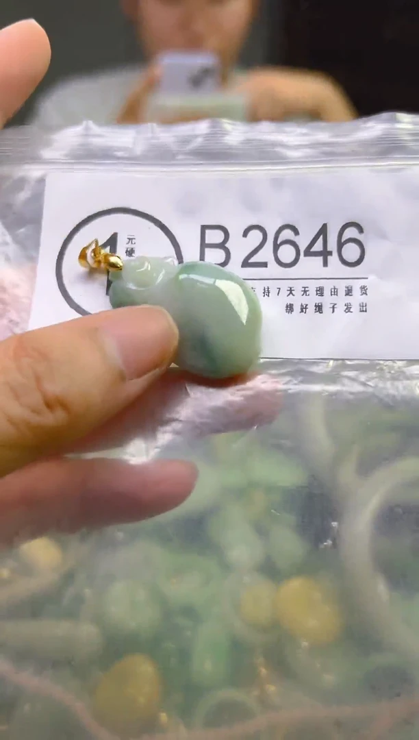 翡翠未镶嵌颈饰/B/翡翠A货,一件也是批发价