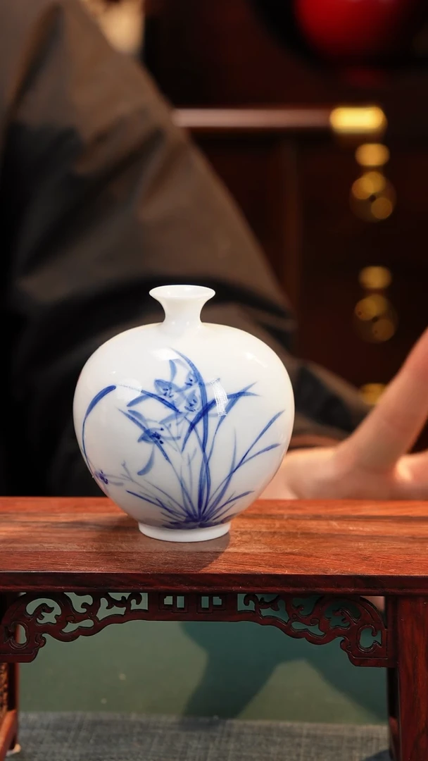 【闪购商品】摆件釉下彩纯手工纯手绘原创瓷器