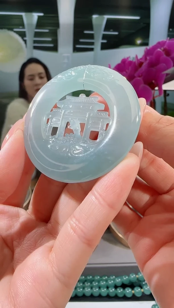 【闪购商品】翡翠吊坠(不含链)未镶嵌鱼跃龙门