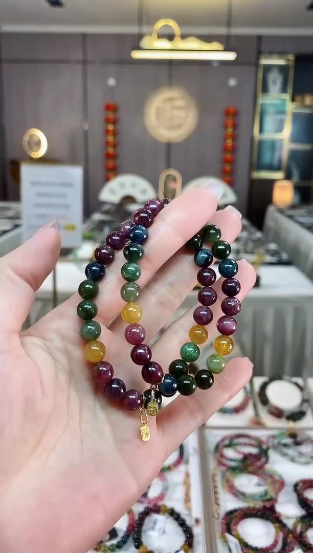 【闪购商品】碧玺单圈手串7mm+未镶嵌（多样性发一条）hon