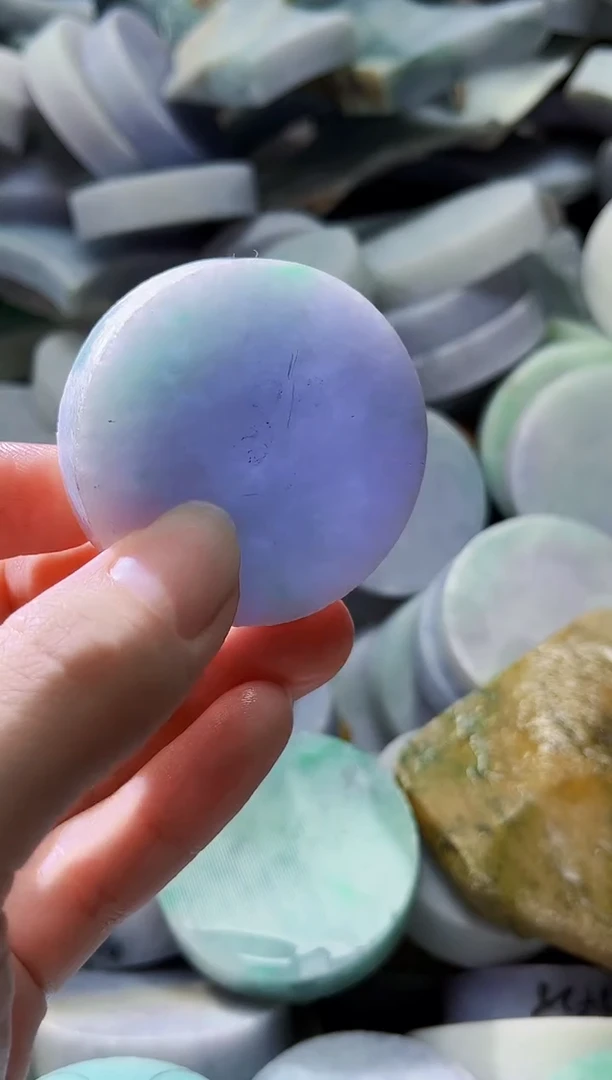 裸石翡翠天然翡翠A货玉 南 915