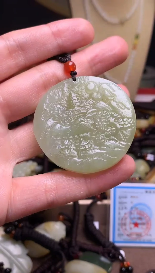 颈饰未镶嵌和田玉新疆料青海料清水和田玉吊坠