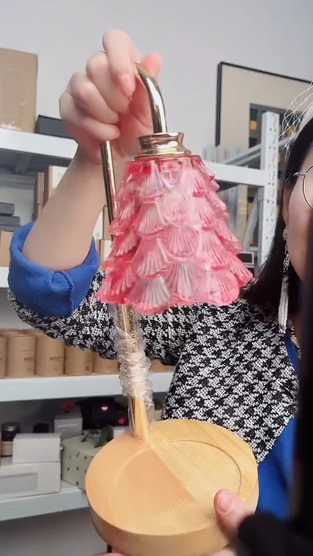 全新粉色融蜡灯一个不退不换