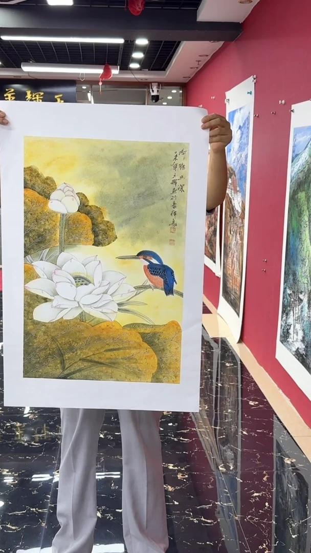 国画国画绘画山水花鸟