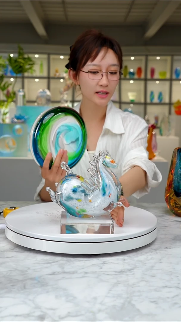 琉璃摇摇马设计款摆件