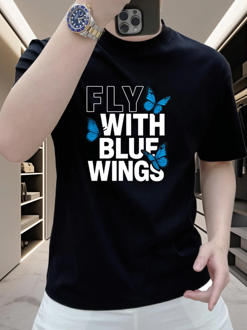 2025夏季潮牌重磅纯棉轻奢痞帅慵懒风男装短袖男休闲运动外穿t恤