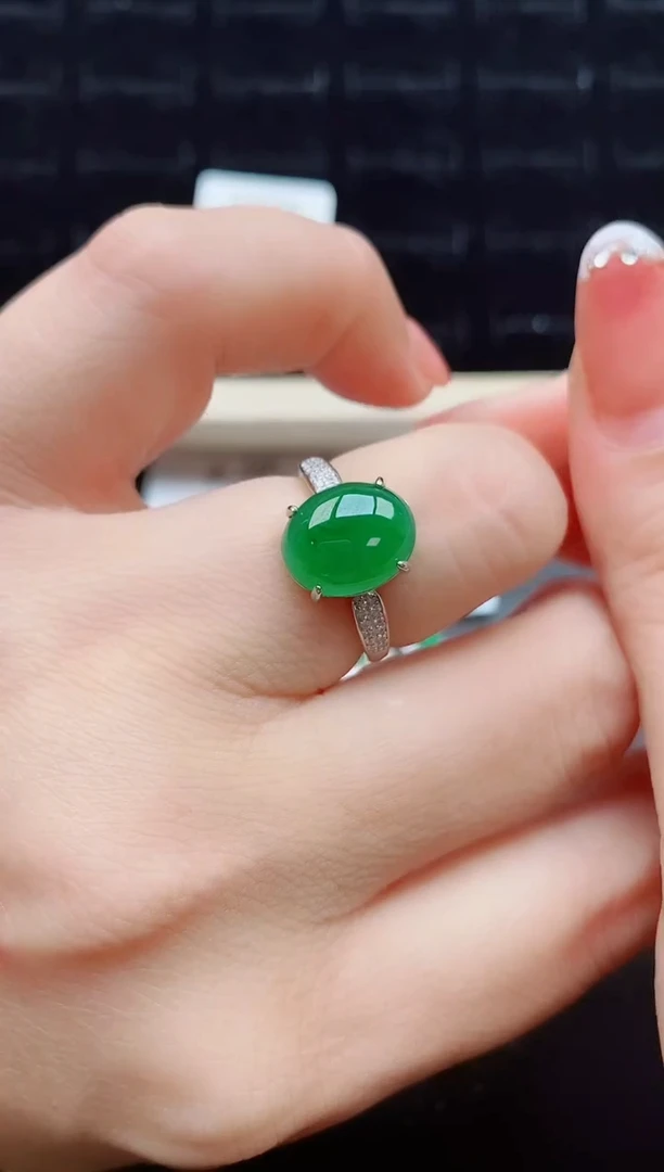 【闪购商品】翡翠戒指银S925镶嵌212121