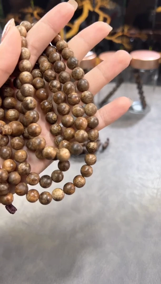 沉香手串芽庄倒架土沉糖结