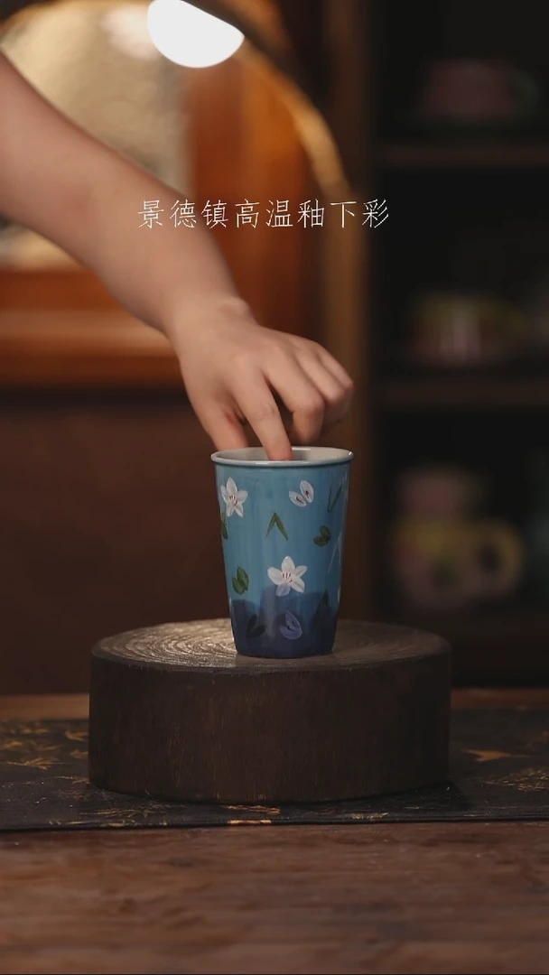 陶瓷景德镇高温釉下手绘陶瓷239