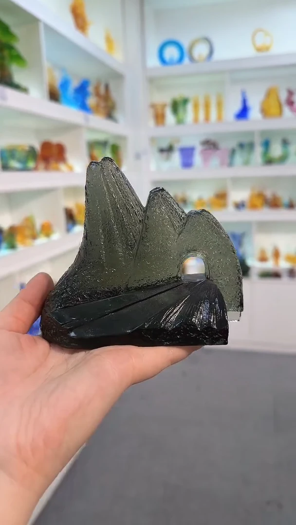 手工艺品琉璃笔山