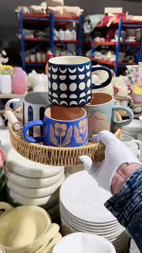 【闪购商品】瓷片4个杯子微瑕 凑满20元包邮