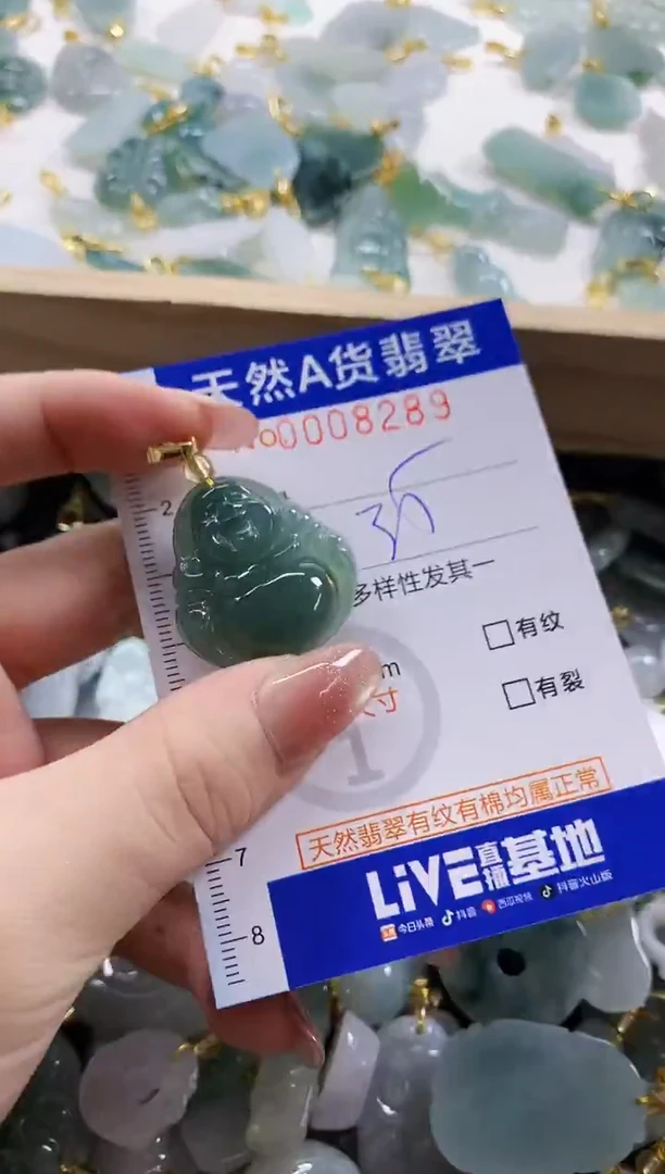 颈饰未镶嵌翡翠天然A货翡翠