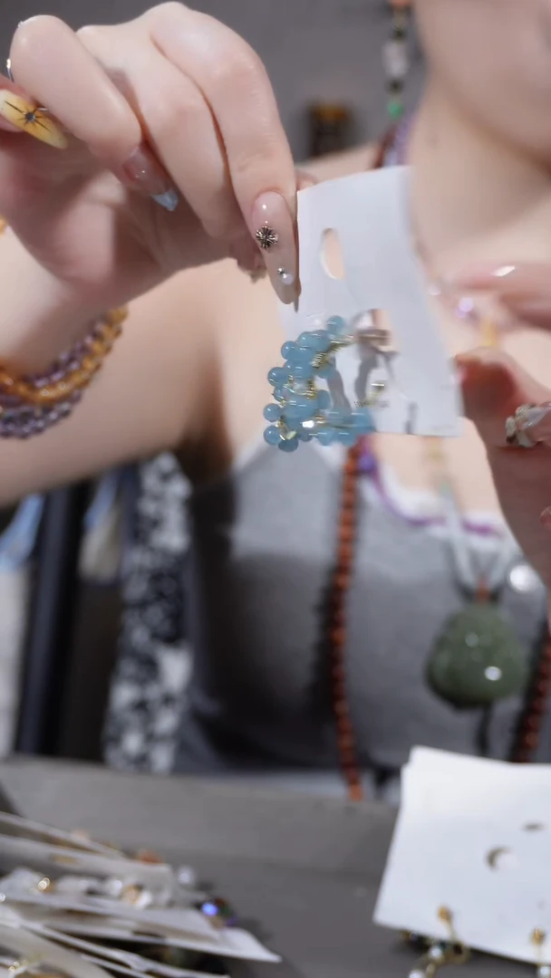 银S925镶嵌淡水珍珠耳饰耳环