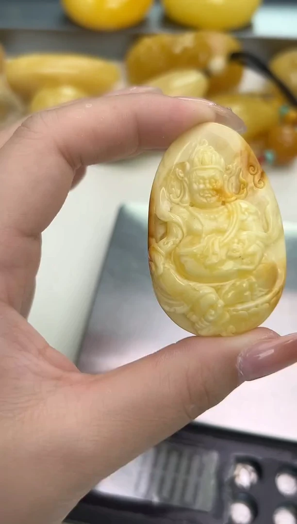 裸石琥珀未镶嵌琥珀蜜蜡吊坠