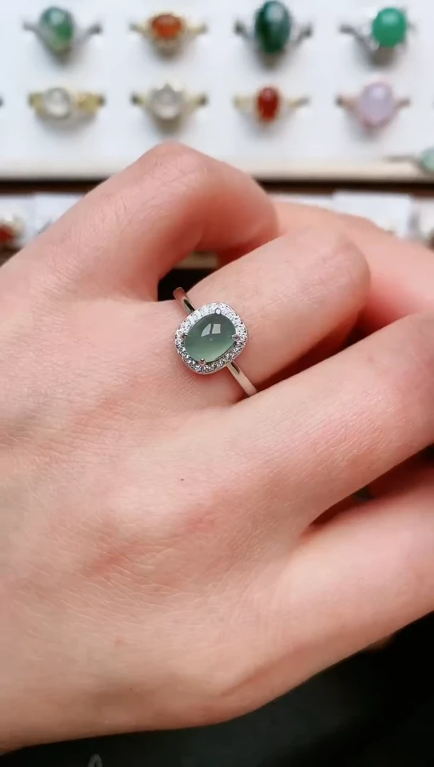 【闪购商品】翡翠戒指银S925镶嵌.....