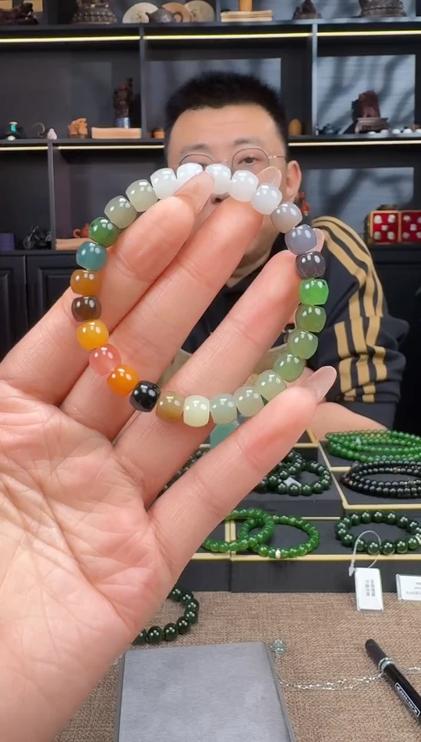 【闪购商品】和田玉1未镶嵌8mm多宝极致手串