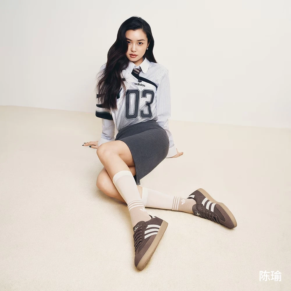 阿迪达斯2025秋男女SAMBA陈瑜同款经典运动鞋德训鞋T头鞋JI3184