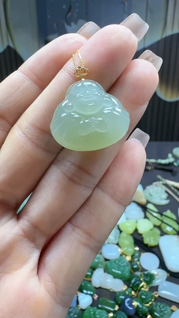 和田玉未镶嵌吊坠(不含链)1