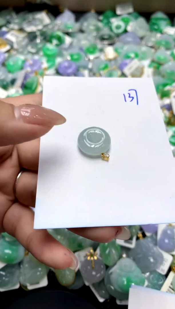 【闪购商品】翡翠颈饰18K金镶嵌1111111111111111