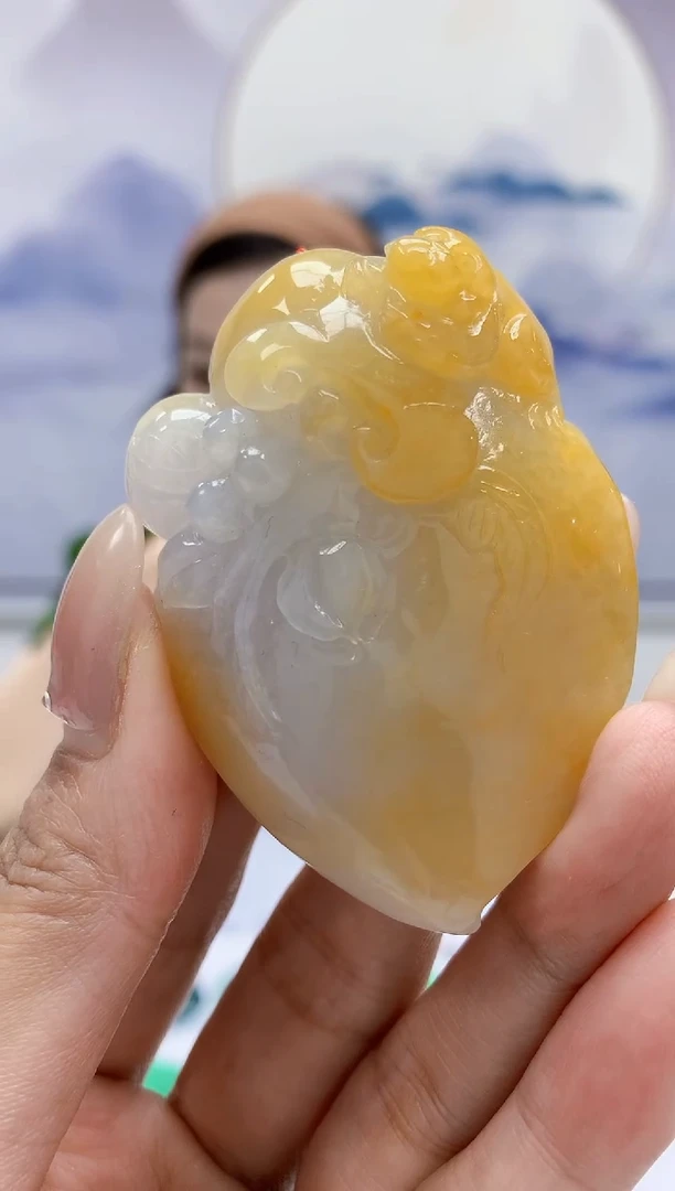 定制翡翠未镶嵌7**z4852MM-毛货挂件