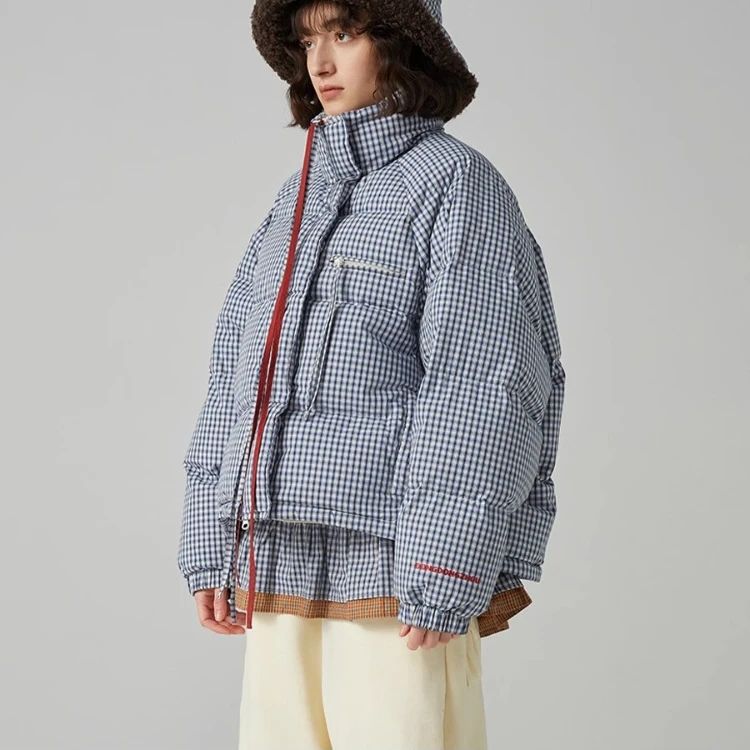 DONGDONGZHOU 25AW 秋冬新品D0273格子鹅绒服