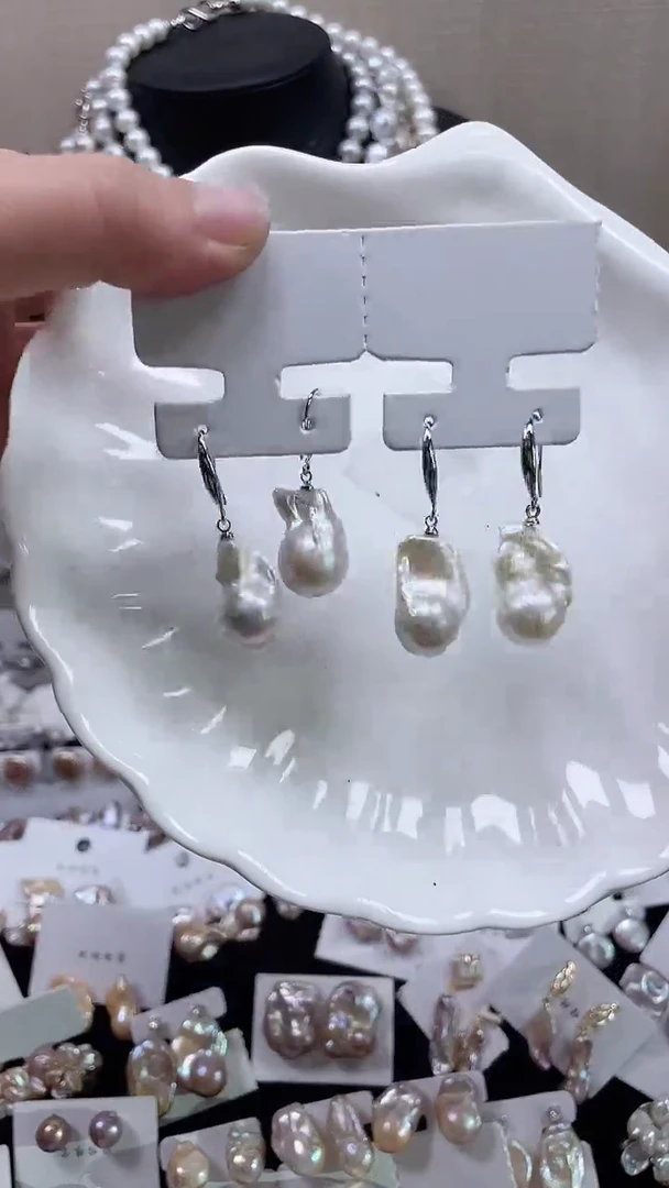 未镶嵌耳饰淡水珍珠【纯恬饰品】（多样性发货发一）
