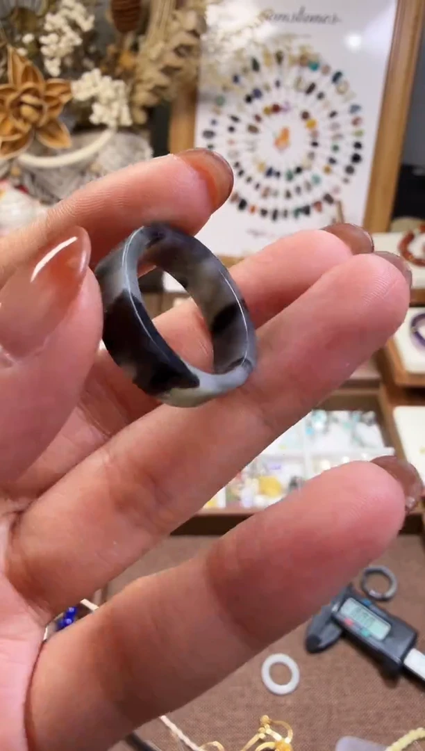 水晶摆件未镶嵌戒圈17