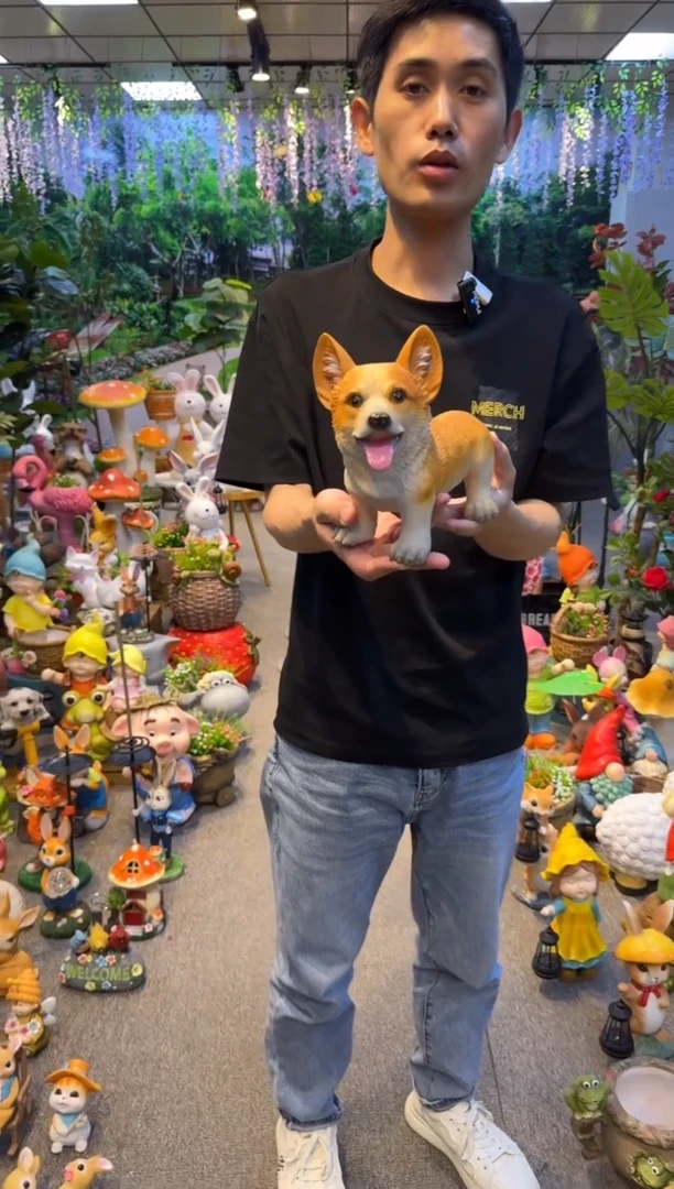 无花朵花园庭院摆件&00&