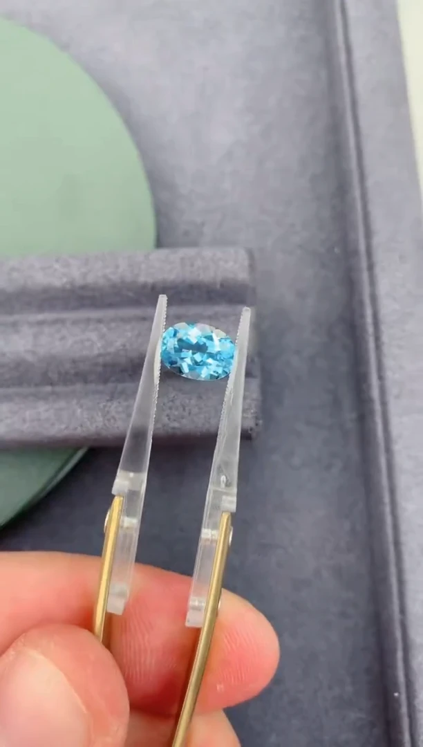 裸石海蓝宝石1.7ct 海蓝宝石 定制
