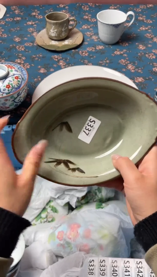 瓷片小*菜瓷器瓷器S337